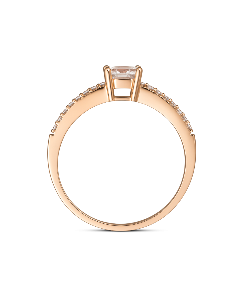 Auksinis žiedas su cirkoniais