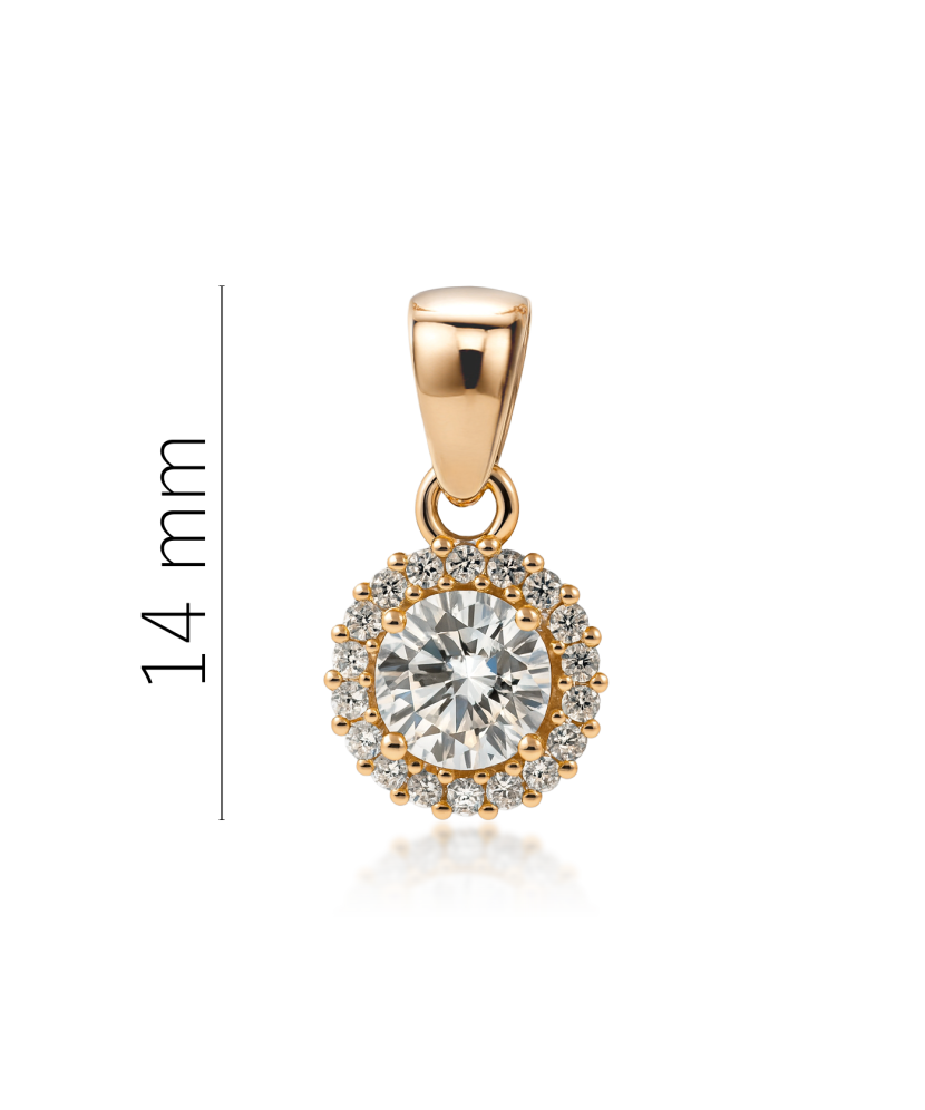 Auksinis pakabukas su cirkoniais