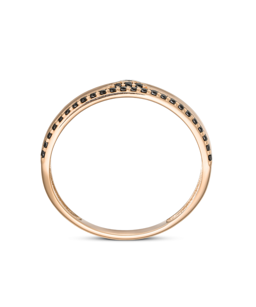 Auksinis žiedas su oniksais