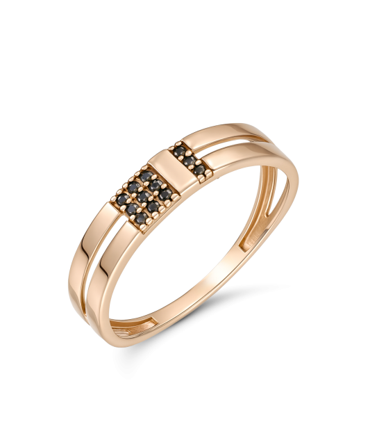 Auksinis žiedas su oniksais