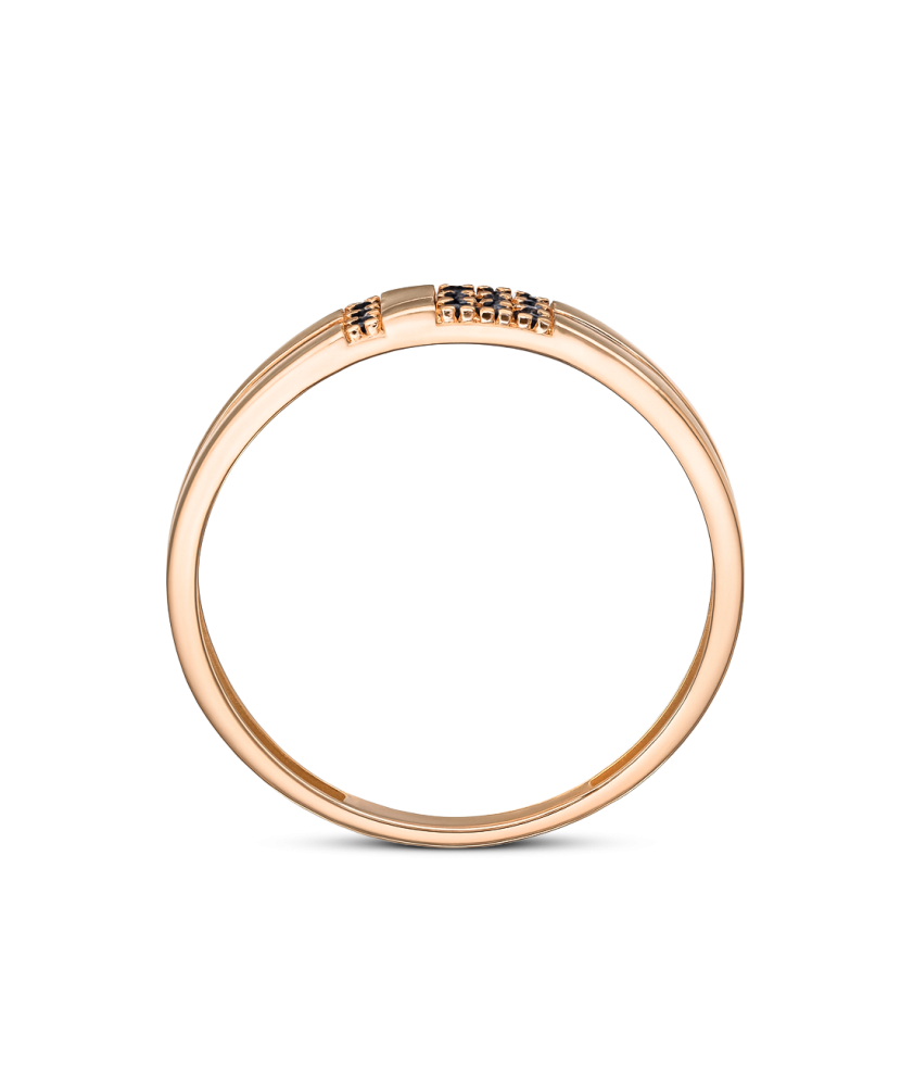 Auksinis žiedas su oniksais