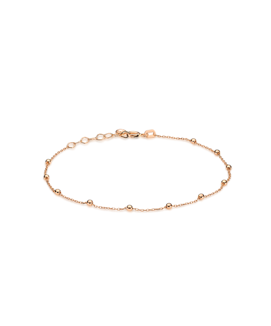 Auksinė grandinėlė ant kojos su cirkonio užsegimu