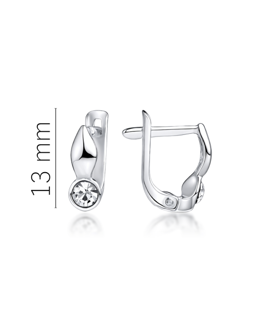 Sidabriniai vaikiški auskarai su cirkoniais  - Goldinga