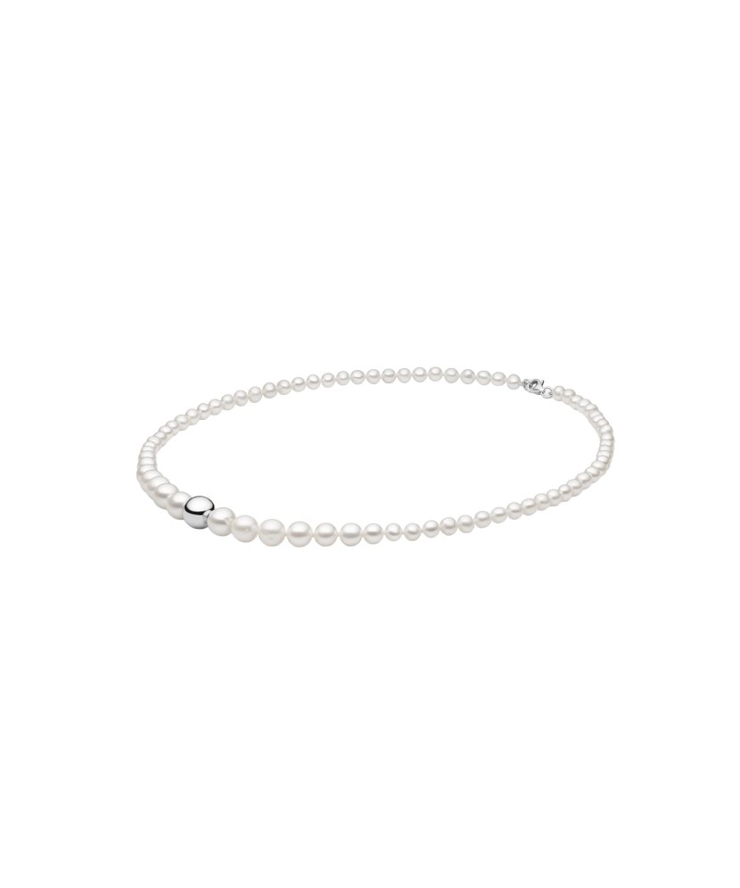 Perlų vėrinys su sidabru