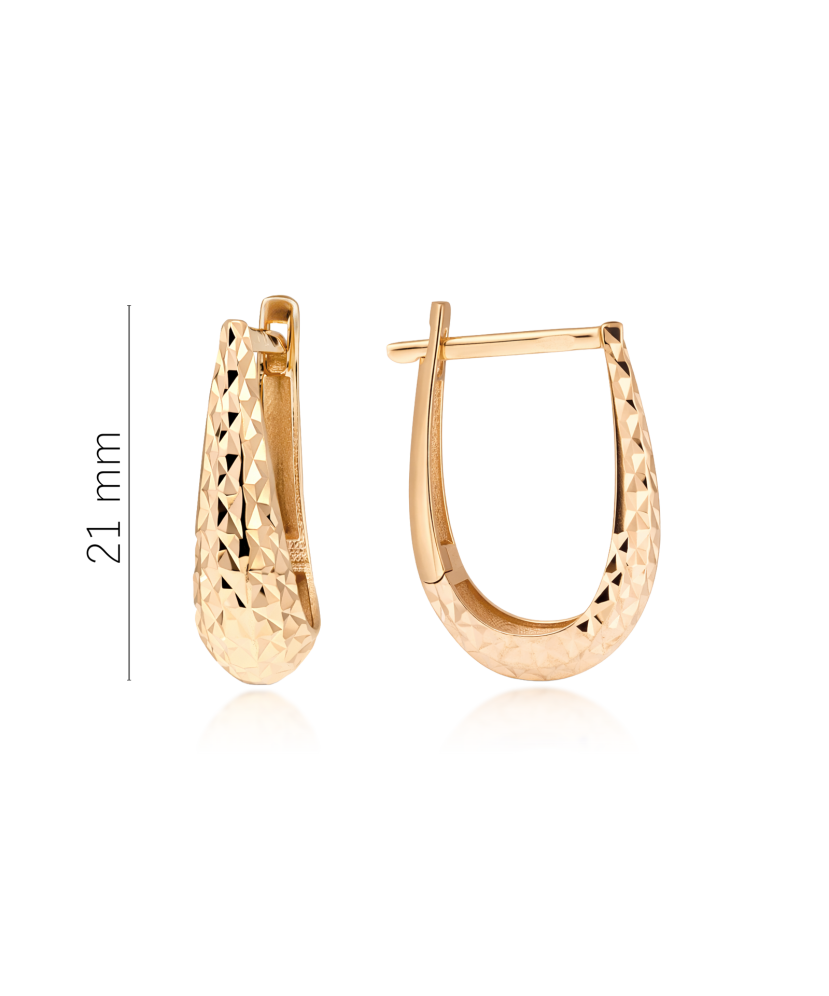 Auksiniai graviruoti auskarai