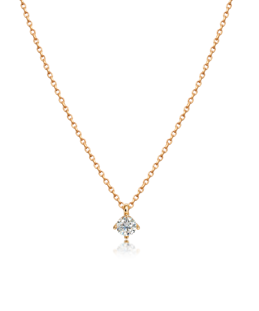 Auksinė grandinėlė su cirkonio pakabuku