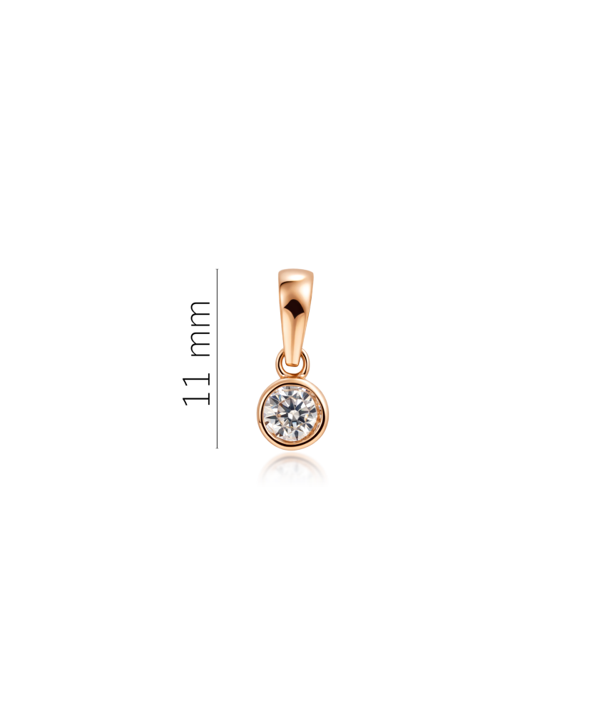 Auksinis pakabukas su cirkoniu