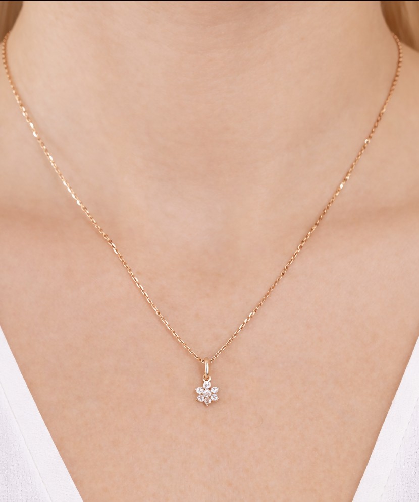 Auksinis pakabukas su cirkoniais