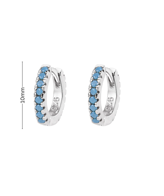 Vaikiški Sidabriniai auskarai su cirkoniais