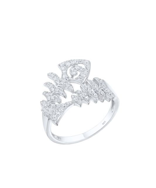 Sidabrinis žiedas su cirkoniais