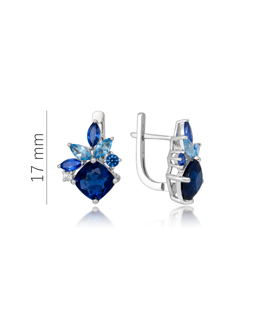 Sidabriniai auskarai su cirkoniais