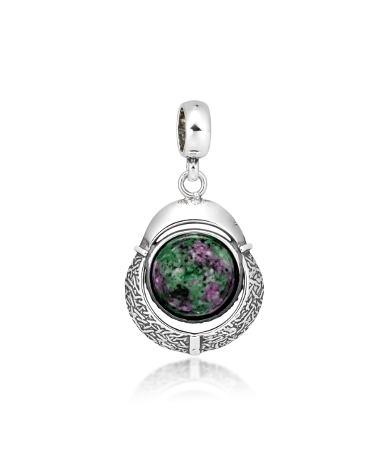 Sidabrinis pakabukas su jaspiu