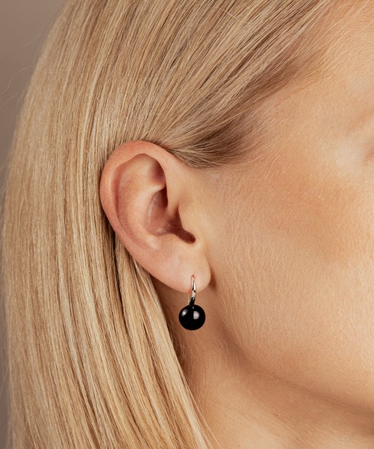 Sidabriniai auskarai su natūraliais perlais  - Goldinga