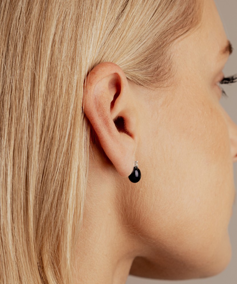 Sidabriniai auskarai su perlais ir cirkoniais