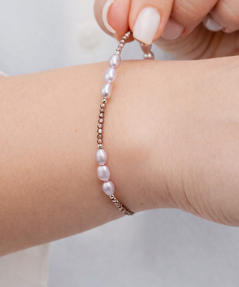 Apyrankė Su cirkoniais ir perlais