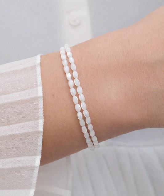 Sidabrinė Apyrankė Su Perlamutru  - Goldinga