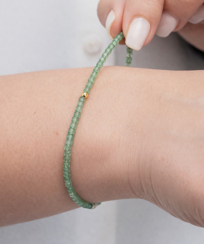 Apyrankė su agatu ir paauksuotu sidabru