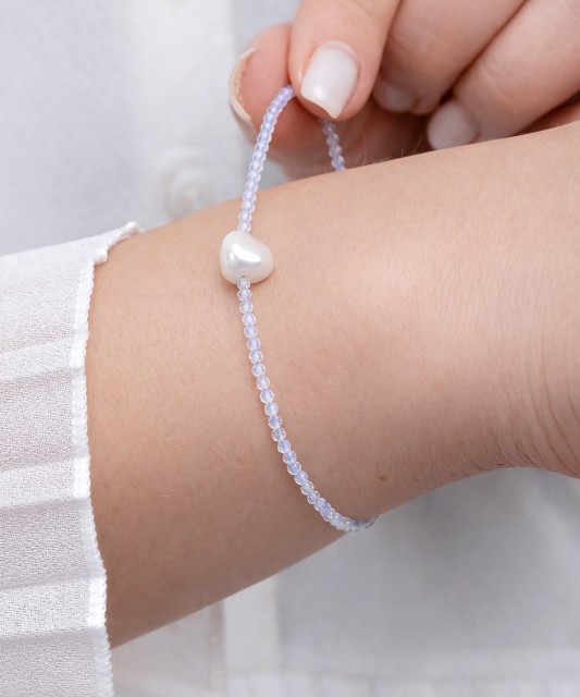 Apyrankė Su perlu ir opalais