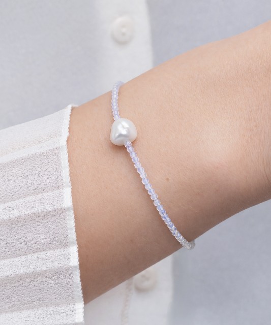 Apyrankė Su perlu ir opalais