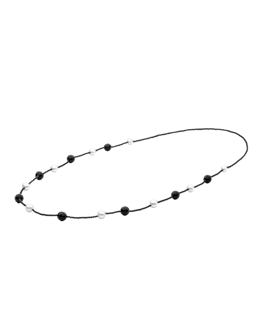 Vėrinys su oniksais ir perlais