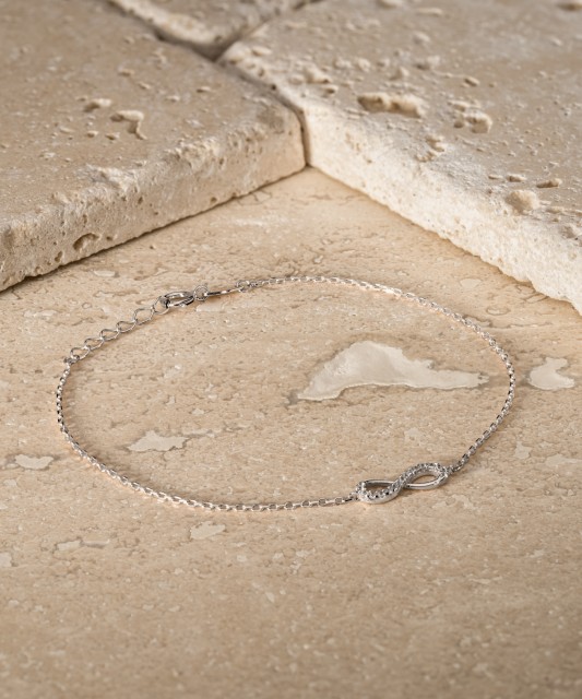 Balto aukso apyrankė "Begalybė"