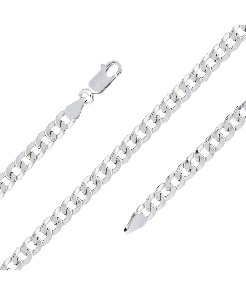 Sidabrinė apyrankė "Curb"  - Goldinga