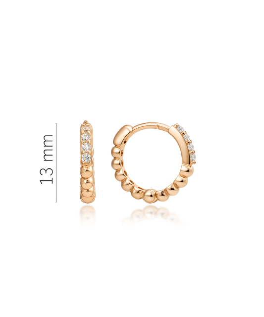 Auksiniai auskarai su cirkoniais