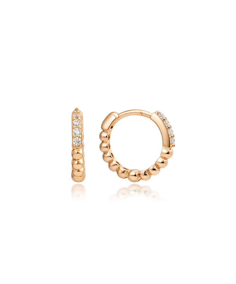 Auksiniai auskarai su cirkoniais