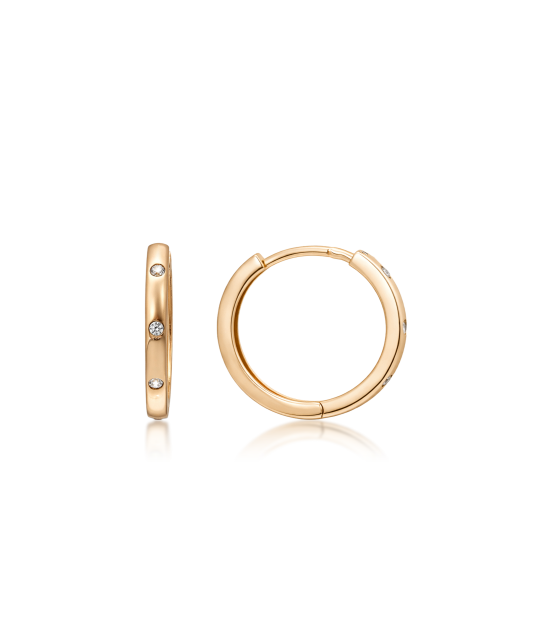 Auksiniai auskarai su cirkoniais