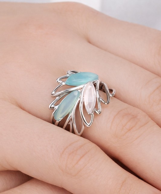 Sidabrinis žiedas su ametistu