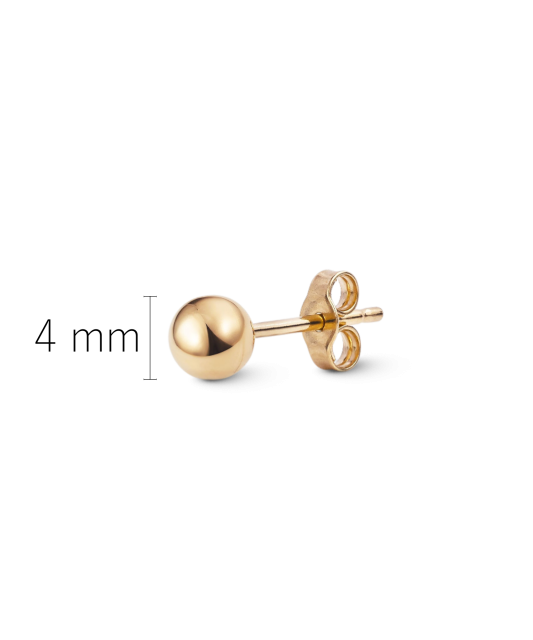 Auksinis auskaras 4mm (1vnt.)