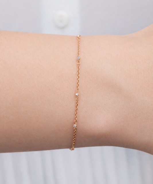 Auksinė apyrankė su cirkoniais