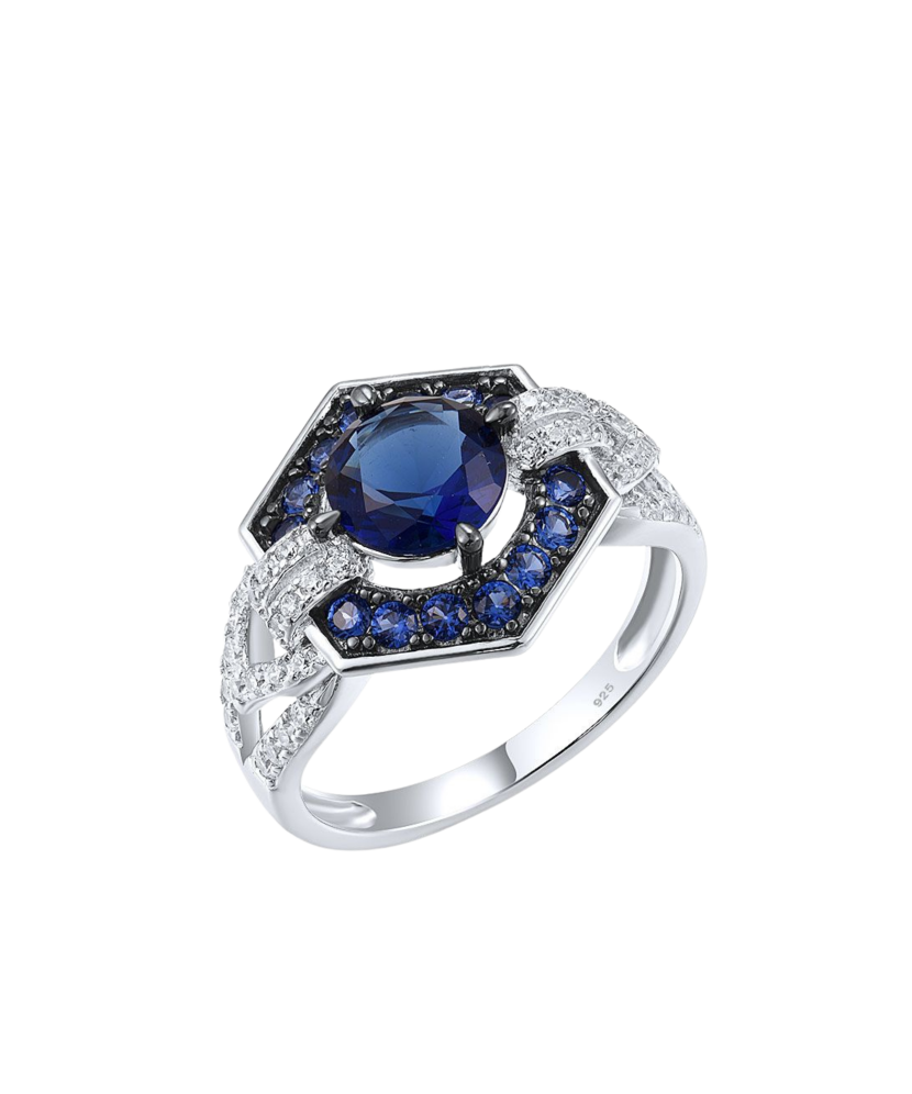 Sidabrinis žiedas su cirkoniais