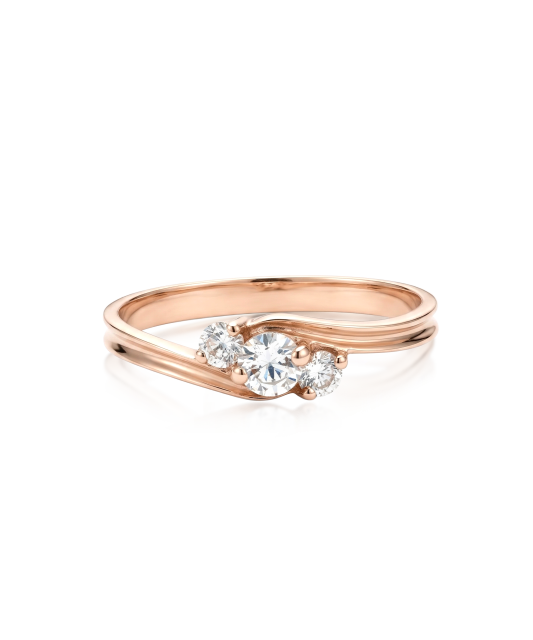 Auksinis žiedas su cirkoniais