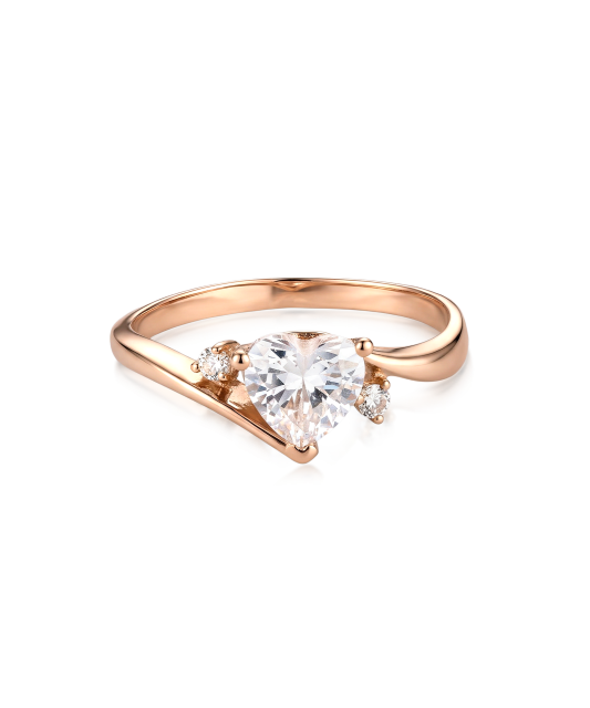 Auksinis žiedas su cirkoniais