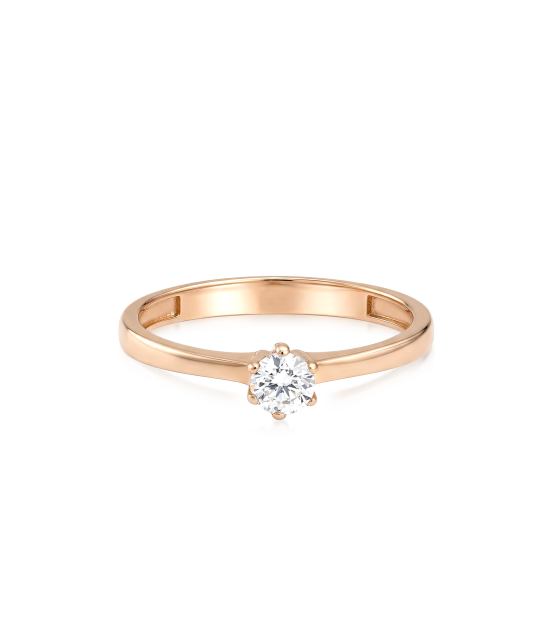 Auksinis žiedas su cirkoniais