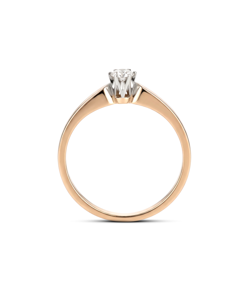 Auksinis žiedas su cirkoniais