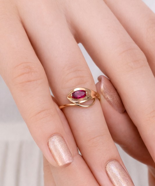 Auksinis žiedas su cirkoniu