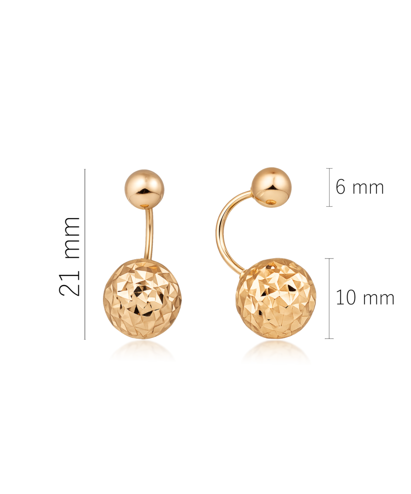 Auksiniai graviruoti auskarai