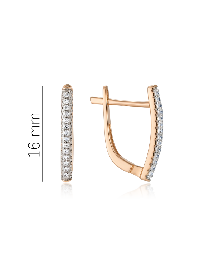 Auskiniai auskarai su deimantais