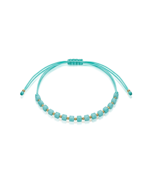 Siūlų apyrankė su auksu ir oniksu