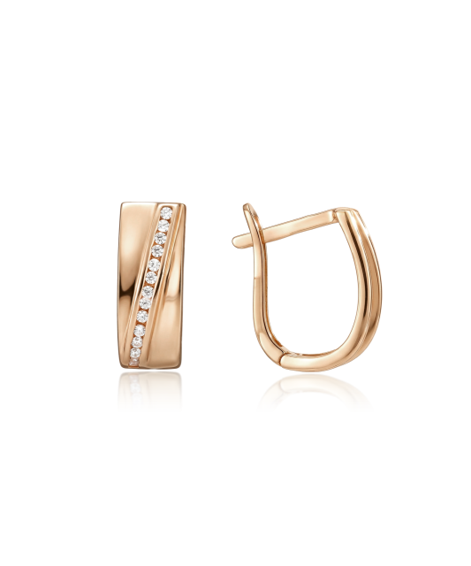 Auksiniai auskarai su cirkoniais