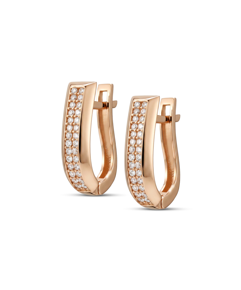 Auksiniai auskarai su cirkoniais