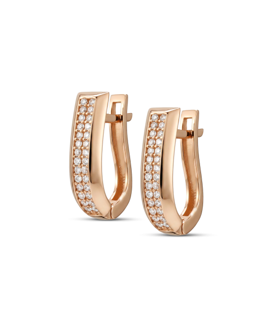 Auksiniai auskarai su cirkoniais