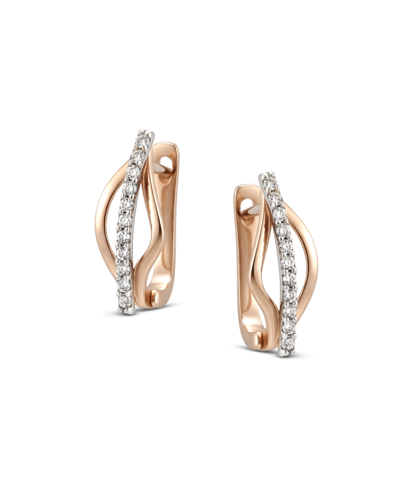 Auksiniai auskarai su cirkoniais