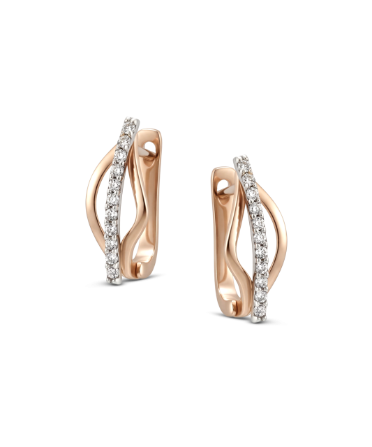 Auksiniai auskarai su cirkoniais