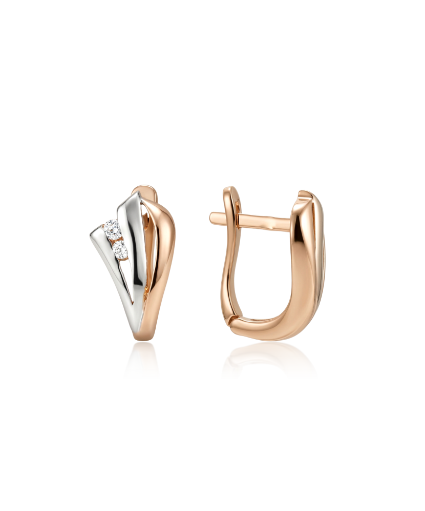 Auksiniai auskarai su cirkoniais