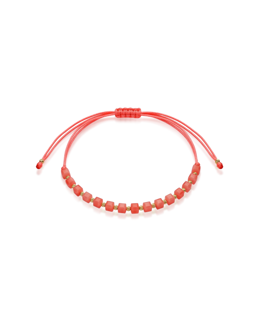 Siūlų apyrankė su auksu ir oniksu