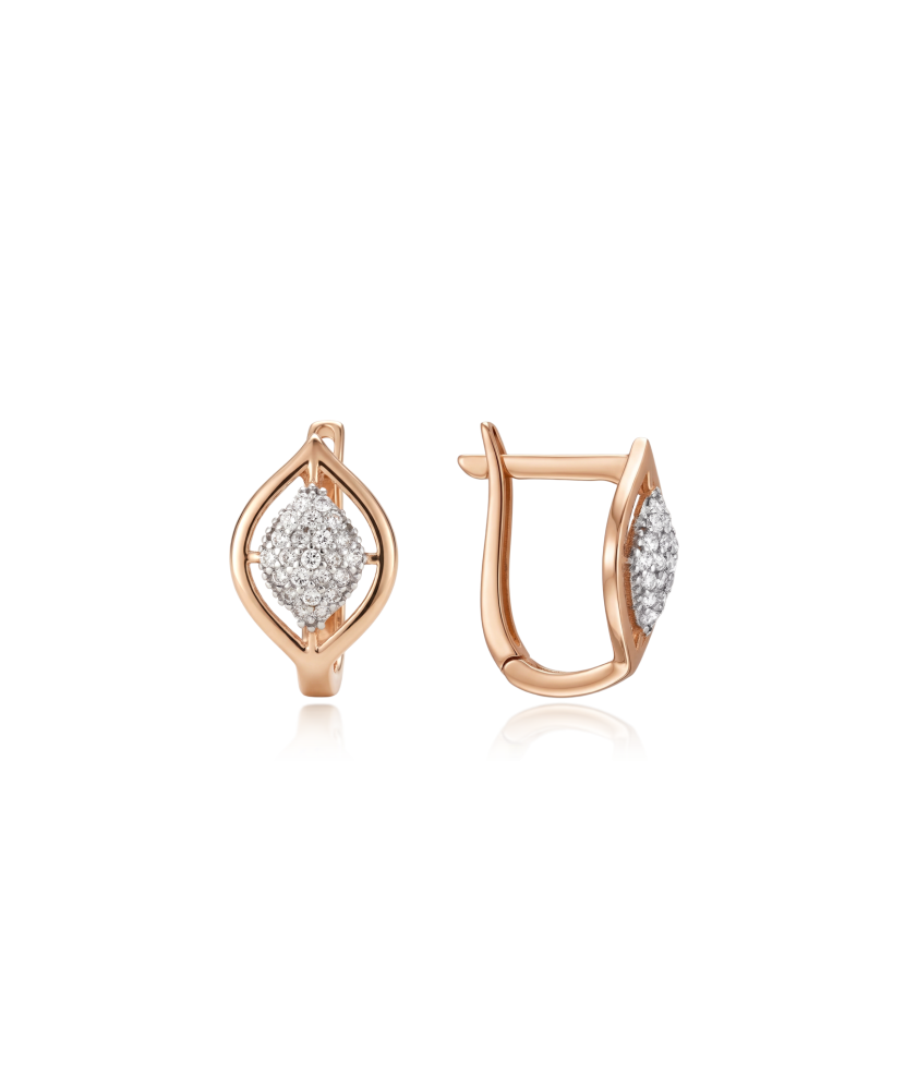 Auksiniai auskarai su cirkoniais