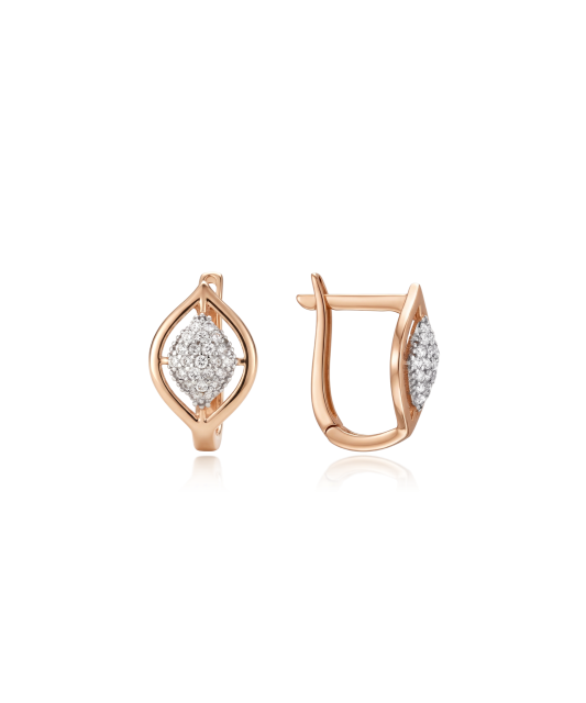 Auksiniai auskarai su cirkoniais